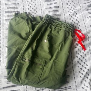 Figs Dark Olive High Waisted Jogger Scrub Pants